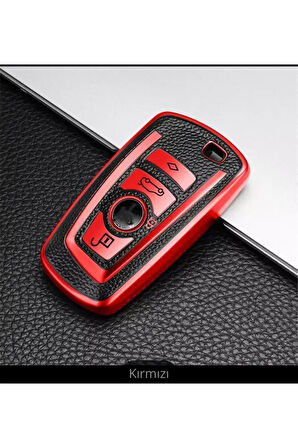 F30 F32 F10 F20 Lüx Anahtar Koruma Kabı 1.sınıf Kaliteli Kırmızı Renk