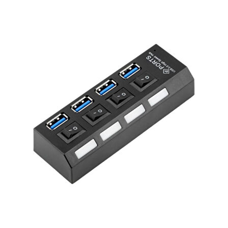 Pmr 4 Port Düğmeli USB 3.0 Çoklayıcı Hub