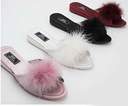 GC Topuksuz Tüylü Kadın Terlik 180