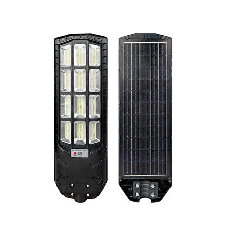 PREMİUM HB-900 400W Güneş Enerjili  LED Aydınlatma Bahçe Sokak Direk Armatürü. (6500K+2700K)-(30A.LİFO4)
