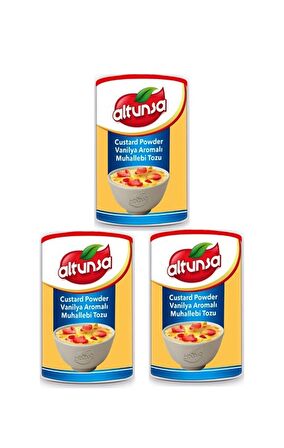 Altunsa Custard Powder Vanilya Aromalı Muhallebi Tozu 3 x 250 G