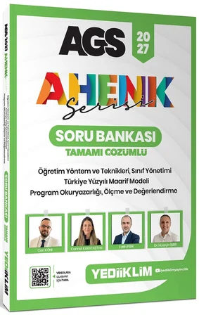 Yediiklim 2027 AGS Ahenk Serisi ÖYT Sınıf Yönetimi TYMM Program Okuryazarlığı Ölçme ve Değer. Ders Notu ve Soru Bankası Seti