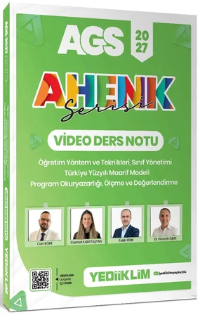 Yediiklim 2027 AGS Ahenk Serisi ÖYT Sınıf Yönetimi TYMM Program Okuryazarlığı Ölçme ve Değer. Ders Notu ve Soru Bankası Seti