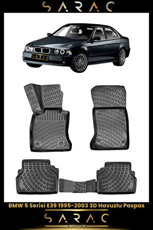 Bmw 5 Serisi E39 1998 Model Araca Özel 3d Havuzlu Paspas
