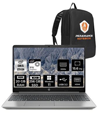 HP 250 G9 i5 1235U 20GB 256GB SSD 15.6" FHD W11HOME 6Q8M5ES & PER4 ÇANTA