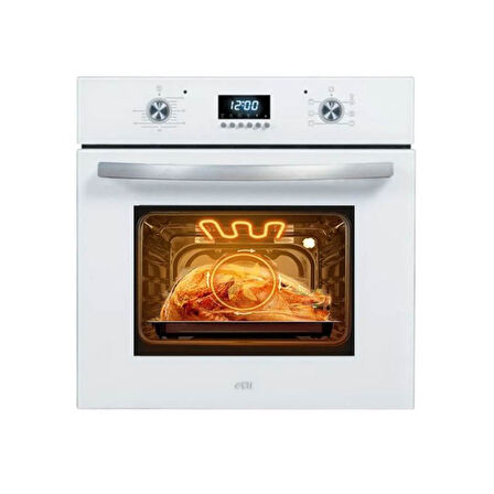 Çetintaş Airfrey W5234 E - W 848 CAT - DW 55231 Beyaz Cam Ankastre Set