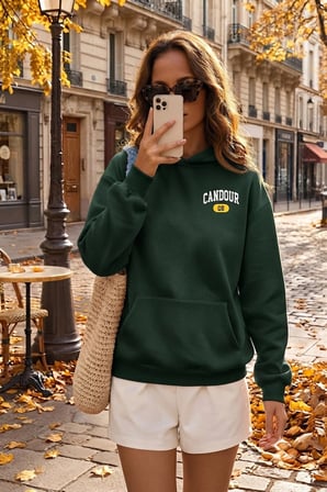 Unisex Baskılı Oversize Hoodie Kapüşonlu Sweatshirt