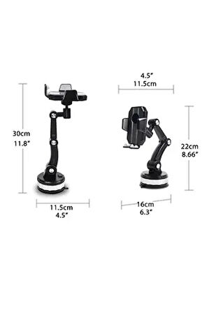 CARUB Telefon Tutucu Akrobat 360° 32cm Vantuzlu