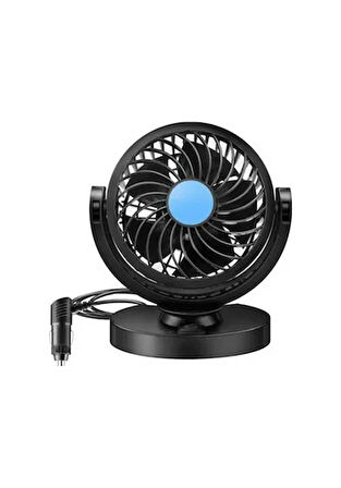 Vantilatör 12V Torpido ÜstüTekli Fan Ayarlı