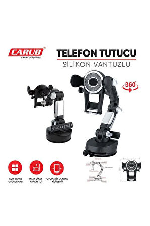CARUB Telefon Tutucu Akrobat Numaratörlü Vantuzlu