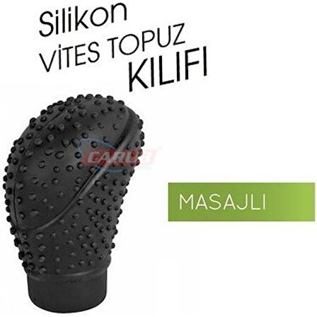 CARUB VitesTopuz Kılıfı Silikon Oval Masajlı Siyah