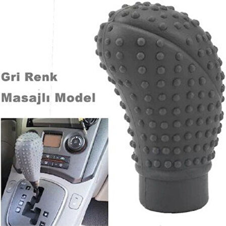 VitesTopuz Kılıfı Silikon Oval Masajlı Gri