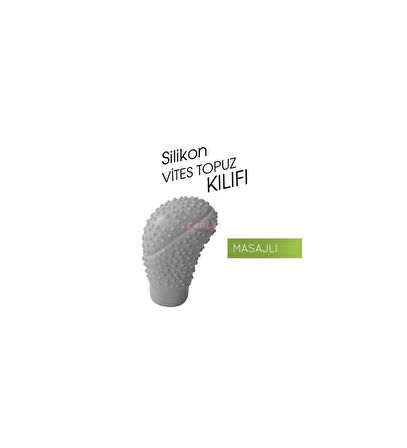 VitesTopuz Kılıfı Silikon Oval Masajlı Gri