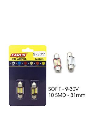 CARUB BR0402225 AMPUL 9-30V 6W 10SMD 31MM CANBUS BEYAZ