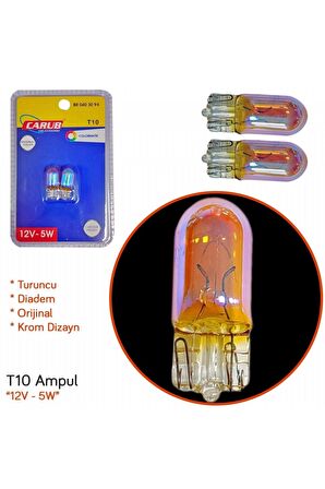 12V T10 Ampul 5W Diadem Orange Orijinal BR0403094