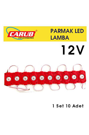 CARUB BR0409947 LAMBA PARMAK 12V MERCEKLi 1 SET 10 ADET KIRMIZI