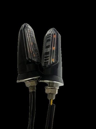 Carub Motosiklet Sinyal Lamba Üniversal 12V Beyaz Cam Sarı Led 2'Li
