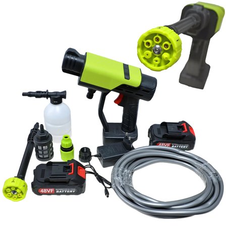 Carub Oto Yıkama Tabancası Şarjlı 300W Yedek Bataryalı BR0922545