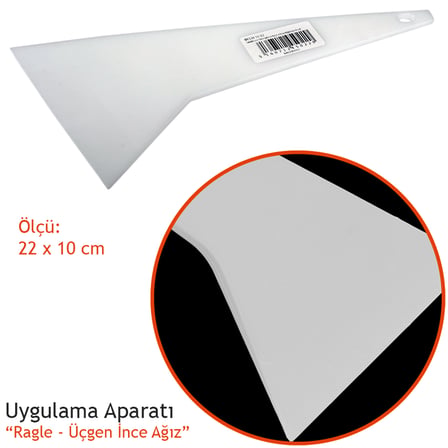 Carub Carpi Cam Filmi Uygulama Aparatı Üçgen İnce Ağız Ragle BR1245022