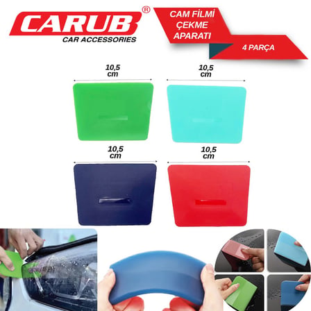 Carub Cam Filmi ve PPF Uygulama Aparatı Ragle 4 lü Set BR1245026