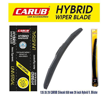 CARUB Silecek 650mm 26 inch Hybrid V. Blister