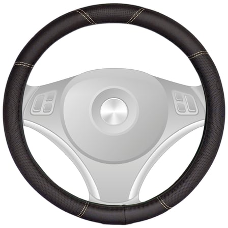 Carub Geçmeli Direksiyon Kılıfı Deri Lüx Çantalı 38 cm Siyah BR1831023