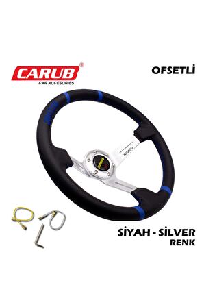 CARUB BR2011005 DiREKSiYON SPOR DERi SiYAH SiLVER DRiFTiNG