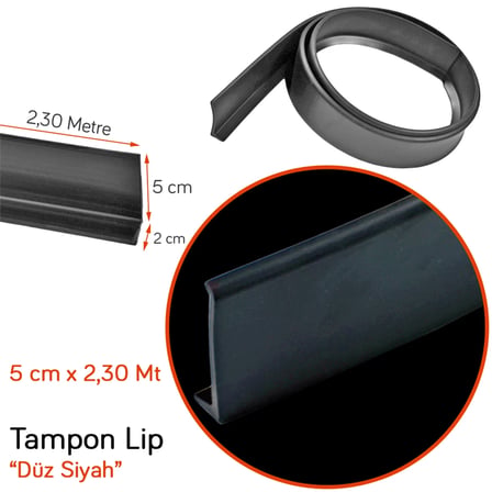 Carpi Tampon Lip Düz Siyah 5,5 cm x 2,30 mt SAL-146 BR2790113