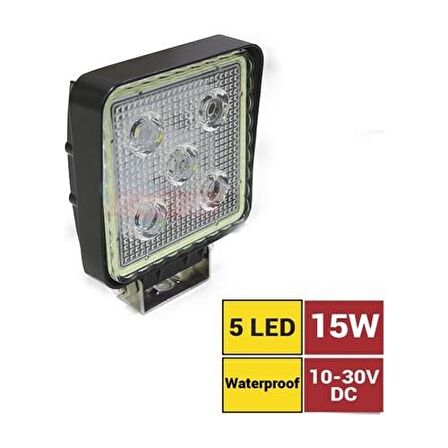 Carub Projektör Çakar Angel 10 Ve 30 V 15W 5Led Metal