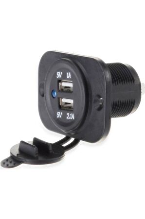 Usb Şarj Soketi, Tekne ve Karavan Usb Soketi, 12-24v