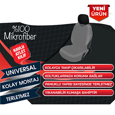 Havlu Mikrofiber Oto Atlet Kılıf Universal