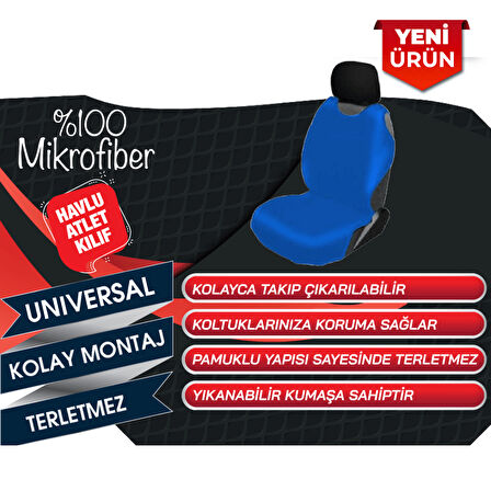 Havlu Mikrofiber Oto Atlet Kılıf Universal