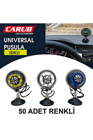 CARUB BR5201303 PUSULA ISIKLI BUYUK BOY VANTUZLU RENKLi ISIK MAVi