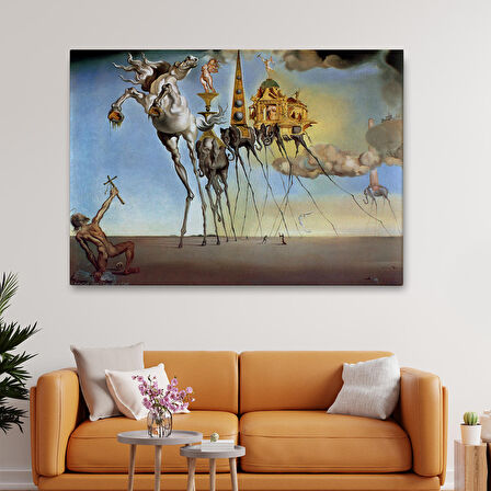 Salvador Dali - The Temptation of St. Anthony Kanvas Tablo-5162