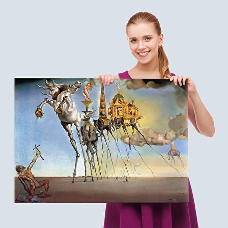 Salvador Dali - The Temptation of St. Anthony Kanvas Tablo-5162