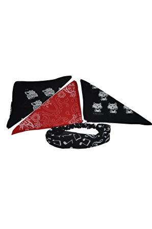 Bandana 4 lü set