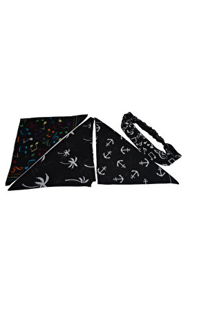 Bandana Seti 4 lü Siyah