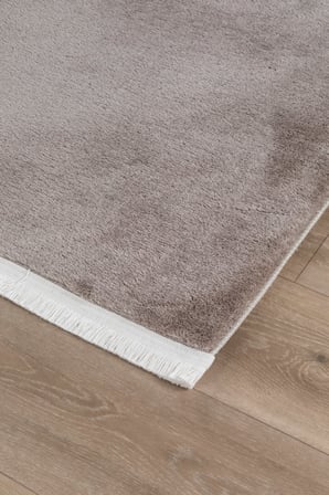 Vl Oval Comfort Ponpon Saçaklı Peluş Post Yolluk Kahverengi