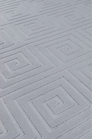 Helen Vl Delux Halı Oturma Odası, Mutfak, Antre, Koridor Halısı Gri