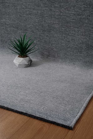 Premium Kalite Kaymaz Tabanlı Vera Doğal Yıkanabilir Kilim Oturma Odası Balkon Bahçe Mutfak Siyah