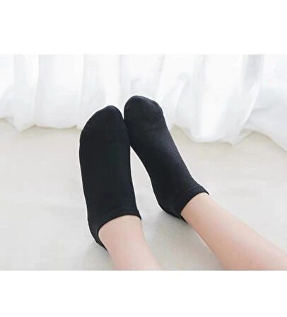 6 Çift siyah Desenli çorap pamuklu ayak bileği düşük kesim genç Çorabı  36-40