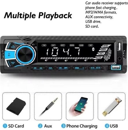 Maxessa Bluetooth Oto Teyp 2xUSB Mp3 Çalar Aux ve Uzaktan Kumanda ile