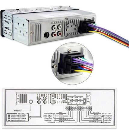 Maxessa Bluetooth Oto Teyp 2xUSB Mp3 Çalar Aux ve Uzaktan Kumanda ile