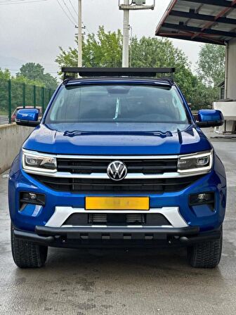 TÜRKMEN Volkswagen Amarok 2023 Sonrası SİYAH Glo Ctiy Ön Koruma 3 Parça 