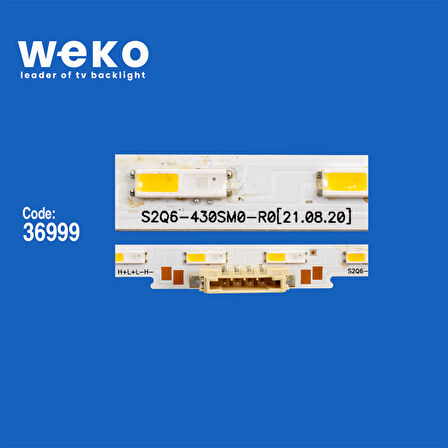 WKSET-6689 36999X2 S2Q6-430SM0-R0  2 ADET LED BAR TWO COLOR (İKİ RENK) (36LED)