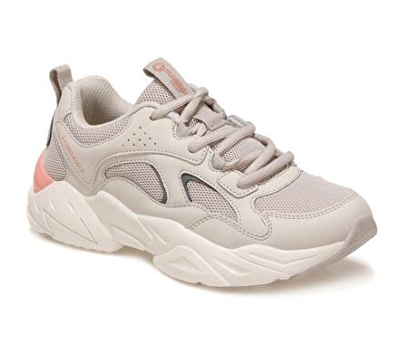 Lumberjack DAKOTA Kalın Taban Kadın Günlük Spor Sneakers Ayakkabı Beyaz-Turuncu