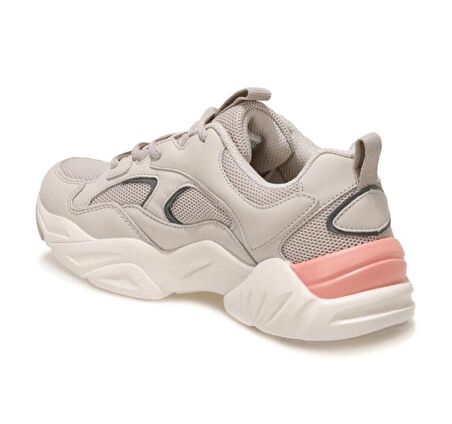 Lumberjack DAKOTA Kalın Taban Kadın Günlük Spor Sneakers Ayakkabı Beyaz-Turuncu