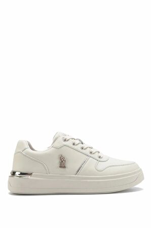 U.S. Polo Assn. Alka Günlük Kadın Sneaker Spor Ayakkabı Bej