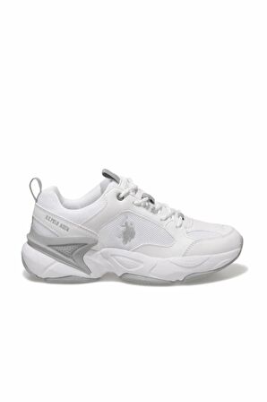 U.S. Polo Assn. MAYBE WMN Beyaz Kalın Taban Kadın Spor Sneaker Ayakkabı