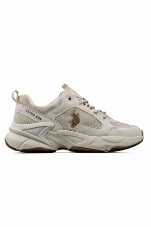 U.S. Polo Assn. MAYBE WMN Bej Kalın Taban Kadın Sneaker Ayakkabı
